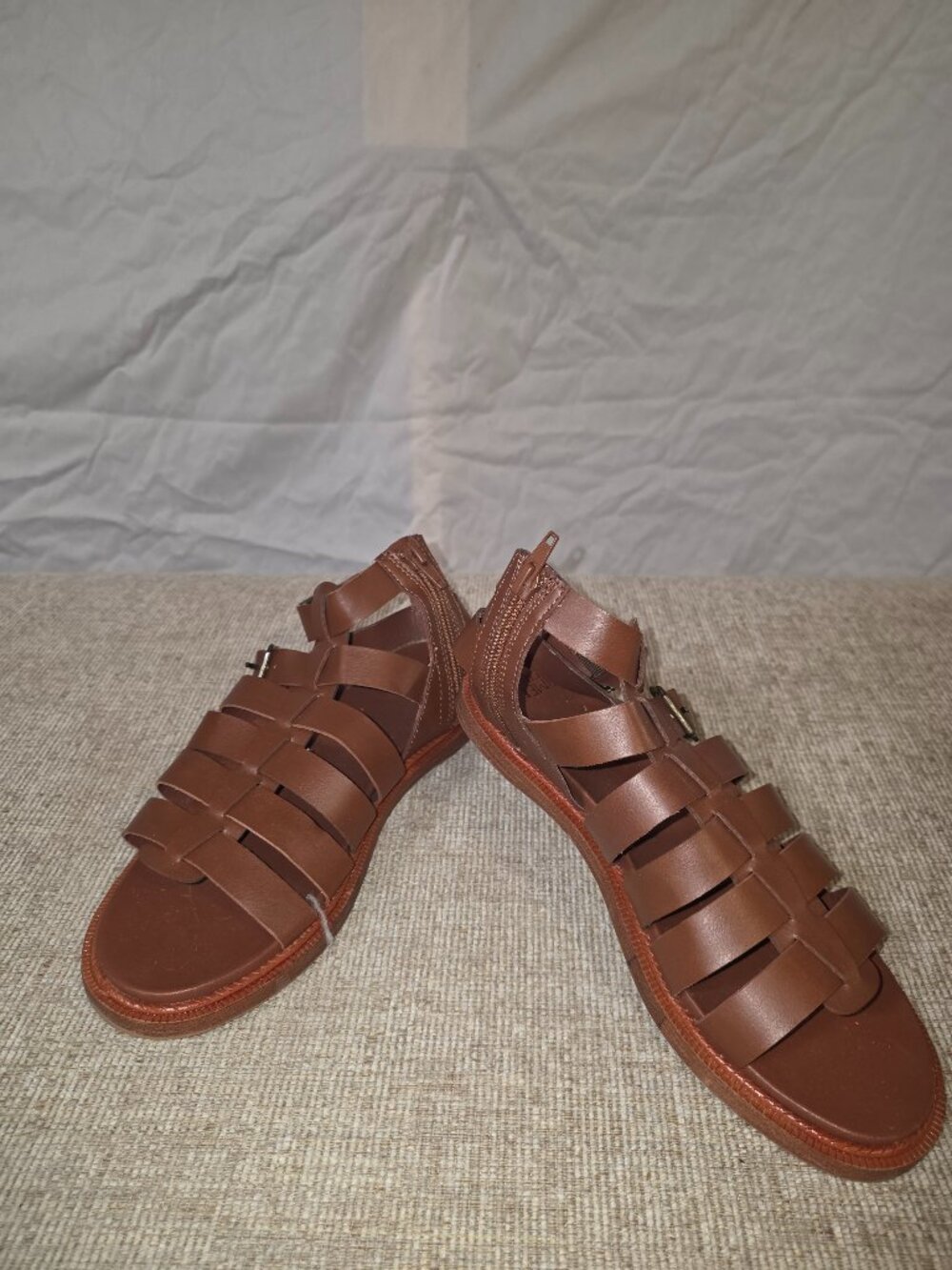 Time And Tru Brown Gladiator Sandals Size 6 Womens